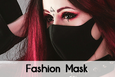 Black Gothic fashion mask for him and her